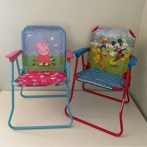 Peppa Pig & Disney Folding Kids Chairs
